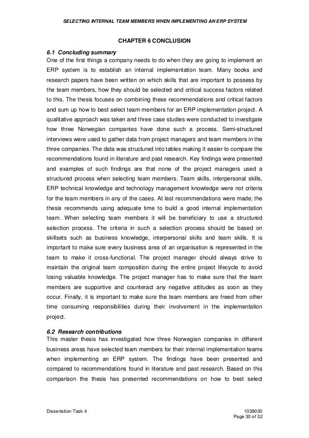 Master thesis erp implementation